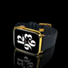 24K Gold Plated Apple Watch Alligator Carbon