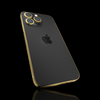 iPhone 14 Space Black Gold Frame